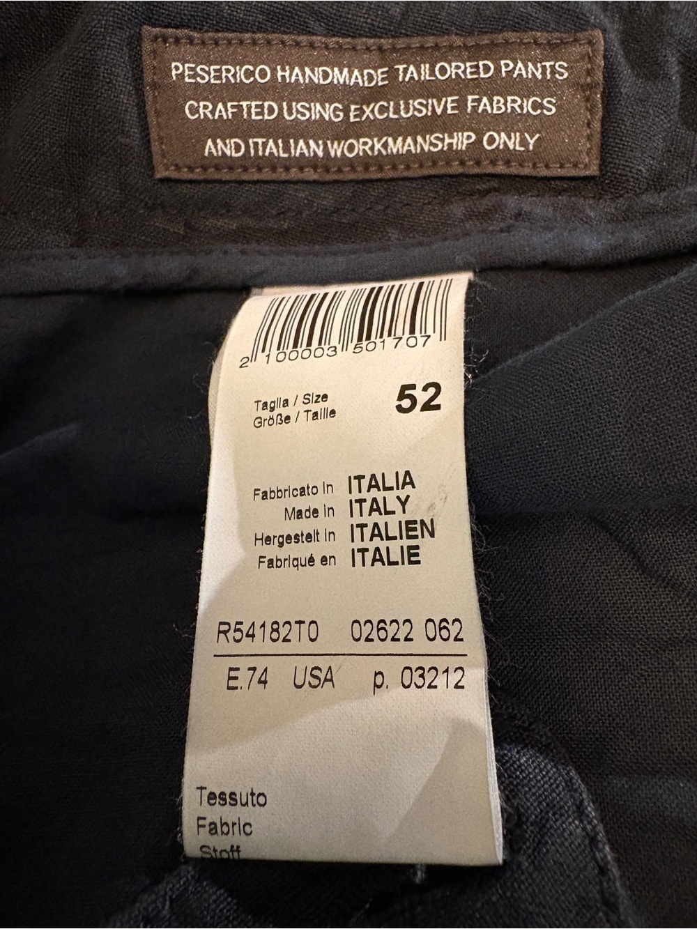 Peserico Dark Navy Linen-Blend MSRP $505 Pants with Tag - Picture 10 of 15